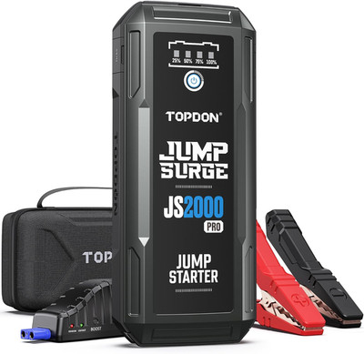 2000A Peak Car Battery Jump Starter for Gas and Diesel Engines with Case