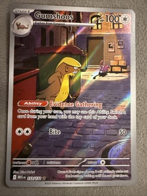Gumshoos Holofoil Illustration Rare ME01: Mega Evolution 153/132 NM