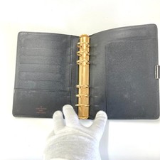 Louis Vuitton R20044 Agenda MM Epi Day Planner Note Cover Green Black SP0947
