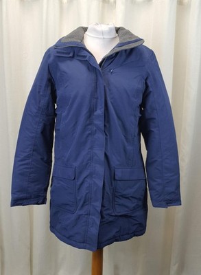 Lands End Damen Squall Regenmantel Blau UK M UVP 135£ LN112 MM 03