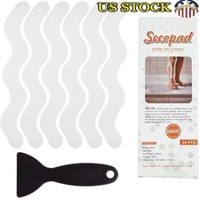 Non-Slip Bathtub Stickers Anti-Skid Strips Safety Shower Stairs 24 Pack New