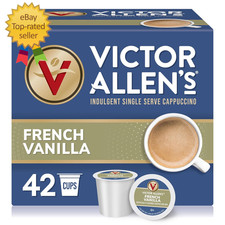 French Vanilla Flavored Cappuccino Mix, 42 Count, Single Serve K-Cup Pods for Ke