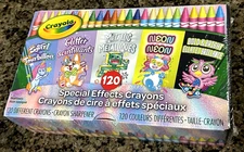 CRAYOLA SPECIAL EFFECTS COLOR BRAND GREAT FOR KIDS GIFTS & FUN! 120 Count Sealed