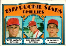 1972 Topps #14 Phillies 1972 Rookie Stars (Pete Koegel / Mike Anderson /) 9UUUU