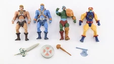 Masters Of The Universe 2001 MOTU Figures Lot Of 4 Cy Klone Man Of Arms He-Man