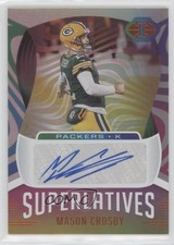 2021 Panini Illusions Superlatives Signs Orange Mason Crosby #SU-50 Auto 0gg9
