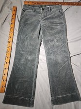Vtg Eddie Bauer Pants Womens 10 Green Corduroy Outdoor Preppy Bootcut Flare 90s