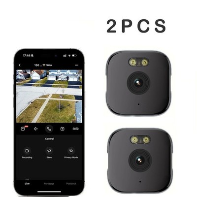 2 Stück Fensterkamera - ersetzt Außenkameras | 2,4/5Ghz WLAN | 3MP Auflösung