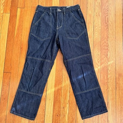 Gamine Women's Dark Wash Denim Jeans 100% Cotton Handmade Patch Pockets