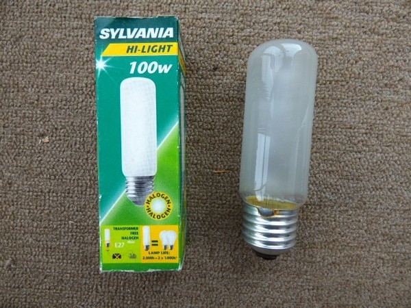 Sylvania RöHrenlampe Halogen T32, E27, 220V, 100W, Matt, Halogenlampe-image