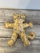Vintage Quilted Cat Pillow Cat Cushion Cottag...