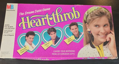 Vintage Heart-Throb The Dream Date Board Game 1988 MB Milton Bradley-Read Desc.