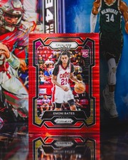 2023-24 Panini Prizm #169 Emoni Bates Red Pulsar Prizm /299 Rookie
