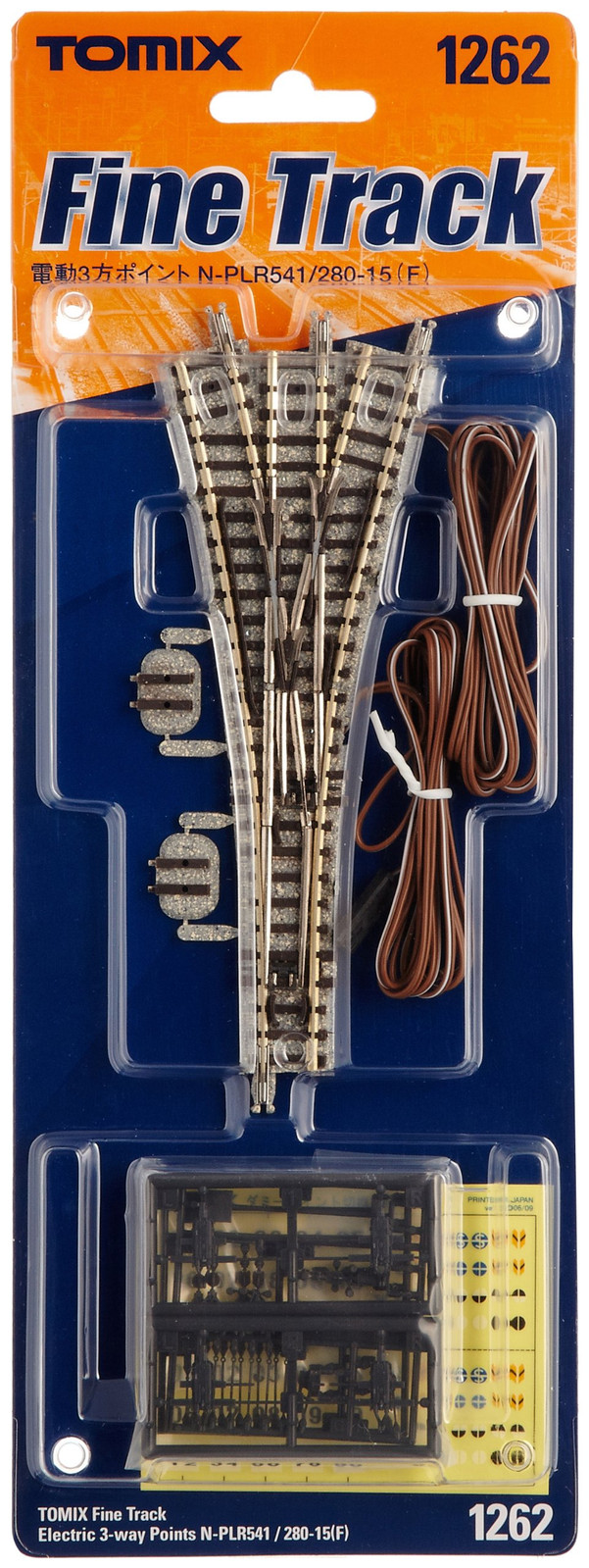 Принадлежности для электропоездов TOMIX N-образной колеи с 3-ходовой точкой N-PLR541280-15 модели F 1262 10990₽