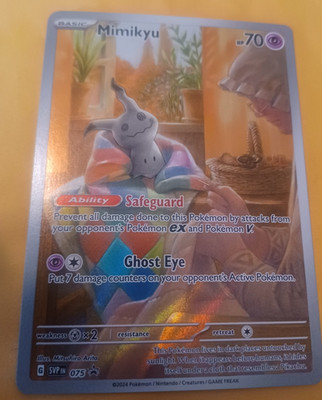 Pokemon TCG - Mimikyu SVP075 Scarlet & Violet Black Star Promo Paldean Fates NM