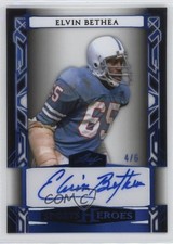 2024 Leaf Metal Sports Heroes Platinum Blue Acetate 4/6 Elvin Bethea Auto 2v5