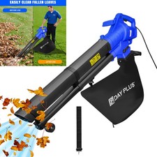 3 IN 1 6000W Electric Garden Leaf Grass Hedge Blower Hoover Vacuum Vac