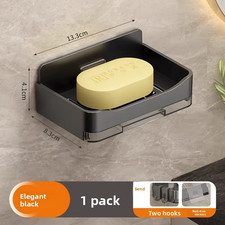 Self Adhesive Soap Dish For Shower Wall Mounted Bar Soap Holder Double layer