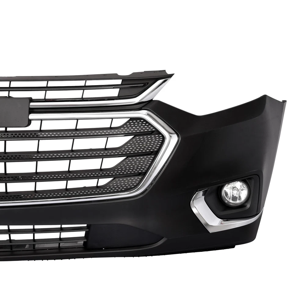 Front Bumper Assembly Cover W/Fog Lights Grille For Chevrolet Traverse 2018-2021 Foto 3 de 4