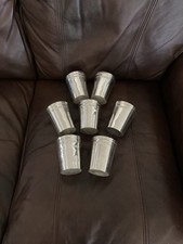 Heavy Lot Of 7 Pottery Barn Mint Julep Cup Vases Not For Food Use