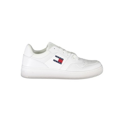 Tommy Hilfiger Jeans Herren Schuhe Sneaker Schnürschuh  LEDER  White  NEU!