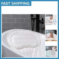 Luxurious Spa Bath Pillow - Relaxing 17" Headrest with Machine Washable Care