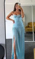 MANNING CARTELL DOUBLE TIME PLEAT DRESS SIZE AU 6 / US 2