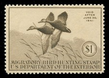 momen: US Stamps #RW7 Duck Mint OG NH XF