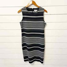 Calvin Klein | Stripped Bodycon Career Dress Size 10
