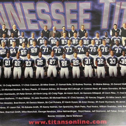 Foto del equipo Tennessee Titans 2000 Welcome To The Freak Show NFL Football Kearse - Imagen 4 de 8
