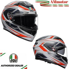 Casco AGV K3 Space Matt White Red Fluo Moto Integrale Pinlock Tg XL 61 62 E2206