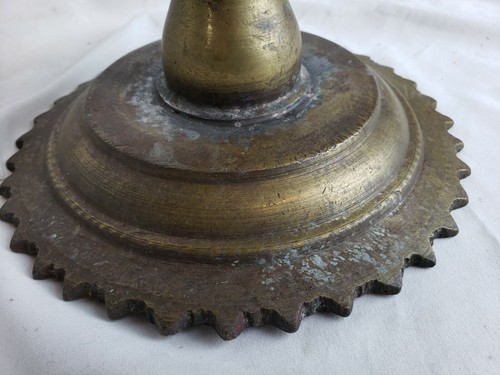 Great antique middle eastern bronze taza ca. late 19th C. 8" wide - Picture 10 of 11