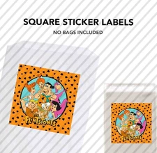 12 Flintstones 2.5" Sticker Labels for Bag Treat Box Party Favor BamBam Pebbles