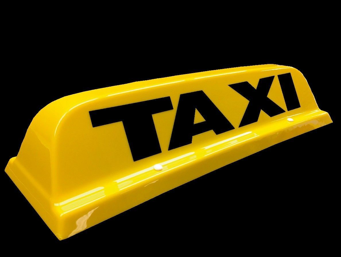 NEW STANDARD YELLOW TAXI CAB ROOF SIGN 18" YELLOW Lettercraft