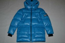 AUTHENTIC MACKAGE KIDS KENNIE LUSTROUS LIGHT DOWN PARKA HOOD AQUA ALL SIZES NEW