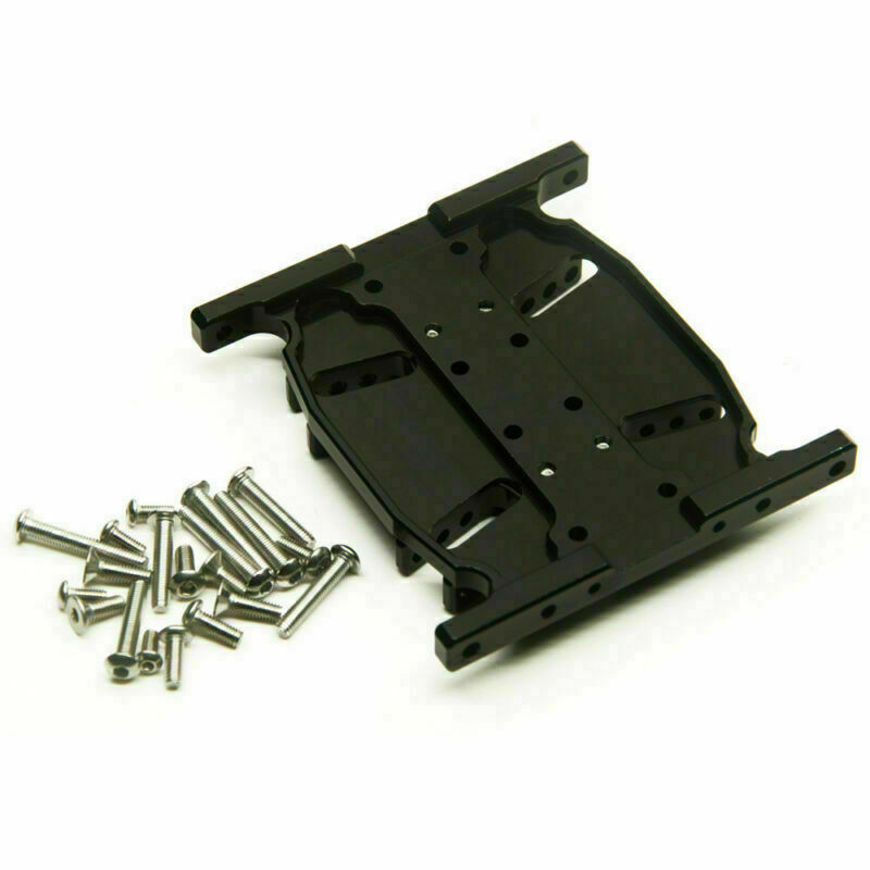 ATOPRC Aluminum Center Skid Transmission Plate For AXIAL SCX10 II RC Crawler (Black) - View #4