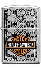 ZIPPO Harley Davidson Barbed Wire Street Chrome 6002187 Neu & OVP