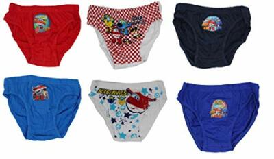 Super Wings Jungen Slips 6er Pack versch. Größen Donnie, Jett, Jerome NEUWARE
