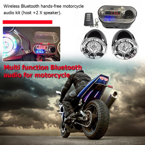 12V Motorcycle Radio Remote Control Motorcycle Studio Audio Bluetooth