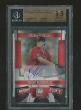 2010 ELITE EXTRA EDITION DREW POMERANZ RED SOX RC AUTO RARE SP /527 BGS 9.5 10