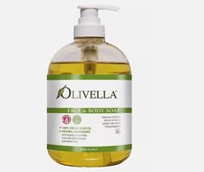 Olivella Face  Body Liquid Soap Anti Aging Antioxidant Virgin Olive Oil 16.9oz