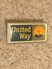 United Way Logo Collectible Pin Green Color Officially Licensed Union Made USA