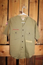 Boy Scouts of America BSA Youth Shirt Green Vintage 13