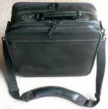 Targus CUN1 Leather Notebook Laptop Carry Case Bag Fits Up To Two 13.3 Laptops