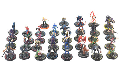 HERO CLIX Mixed Lot of 39   Mostly DC, incl. Batman, Joker   WizKids Game