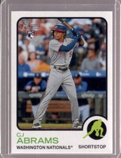 CJ ABRAMS 2022 Topps Heritage #501 Player Icon Color Swap Variation Rookie SP RC