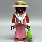 Playmobil Ethnic Victorian Female Adult Figure Pink Dress African American RARE