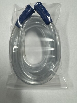Lot of 5, Argyle Clear 1/4  Suction Tube Tubing 6ft, with Sure-Grip Molded Ends