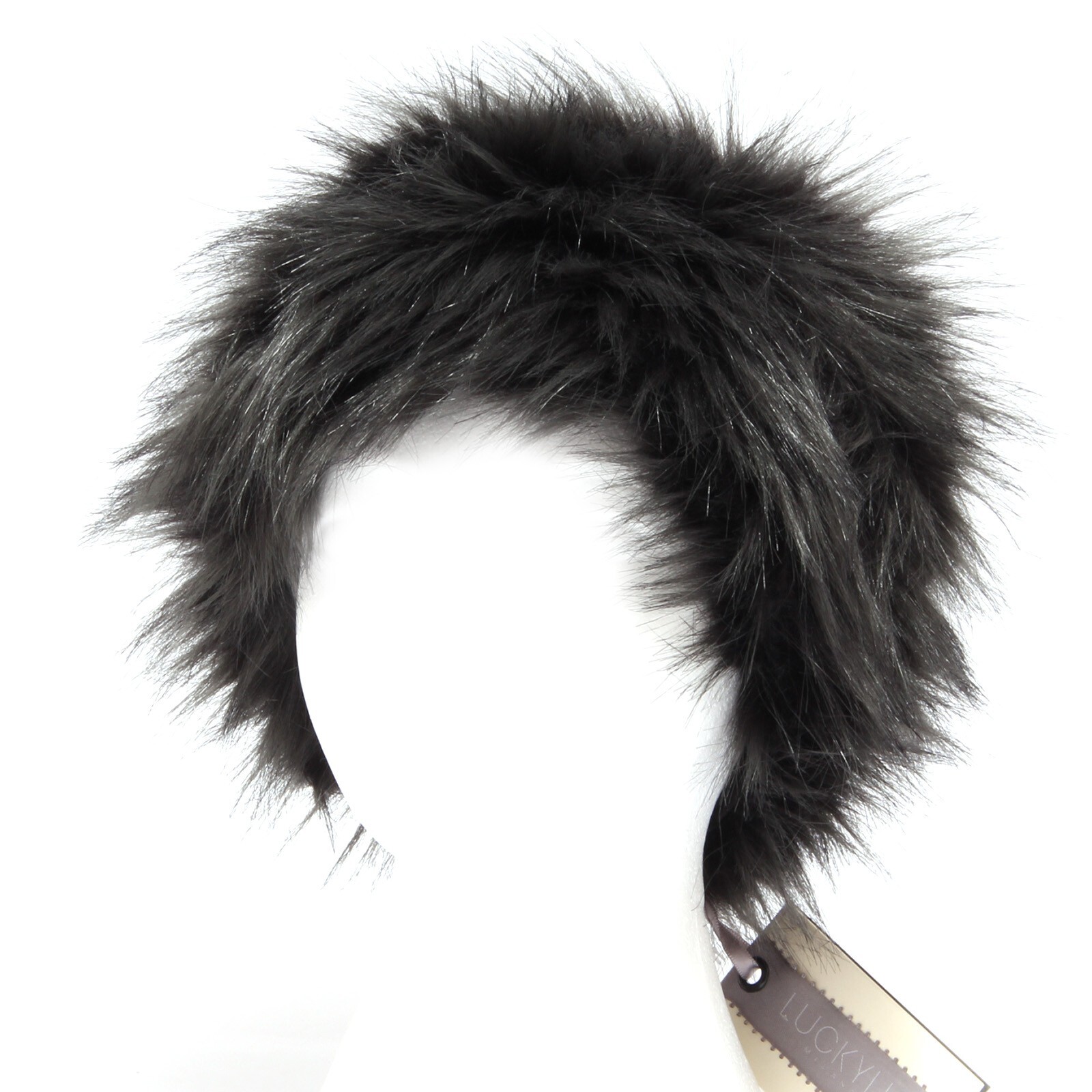 0104S женская шляпа cappello grey donna LUCKYLU pelo ecologico grigio nero 13390₽