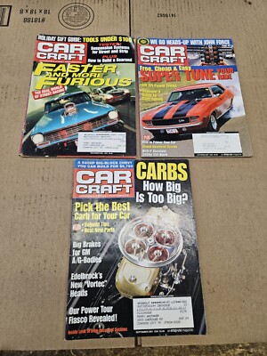 Car Craft 2001 Lot of 3 Different Issues Chevy NHRA Pontiac Ford Resto Corvette 